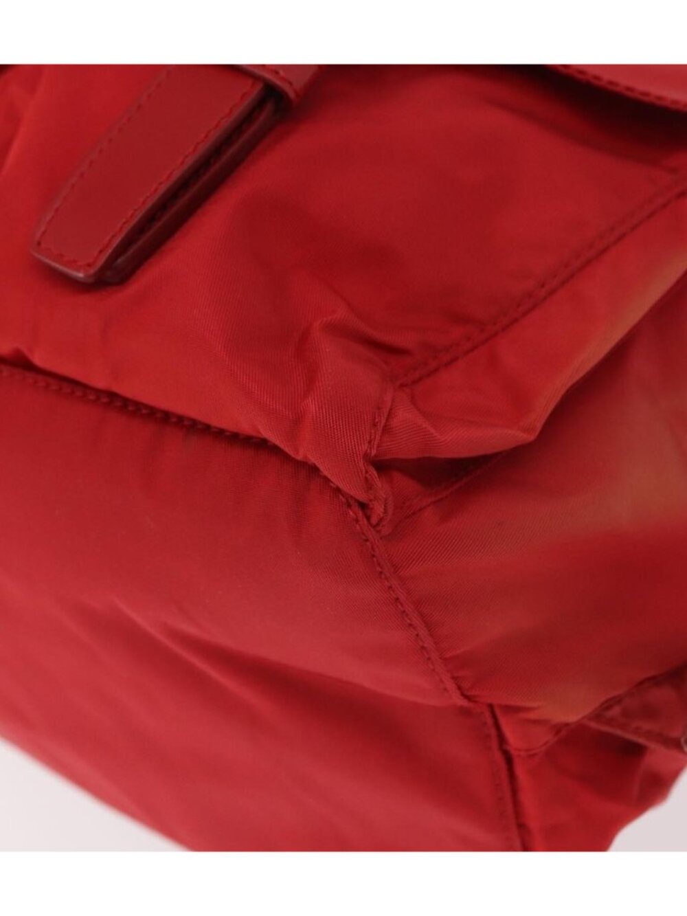 PRADA Backpack Nylon Red Silver - Picture 11 of 16
